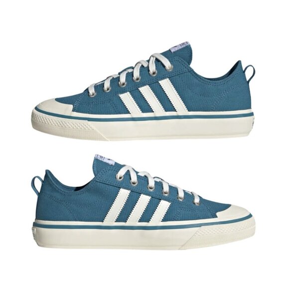 Adidas HQ8566 NIzza RF 74 Shoes Teal / Off White ( 8 ) - Picture 1 of 6